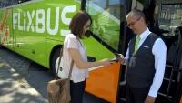 FlixBus passengers check-in-free for editorial purposes